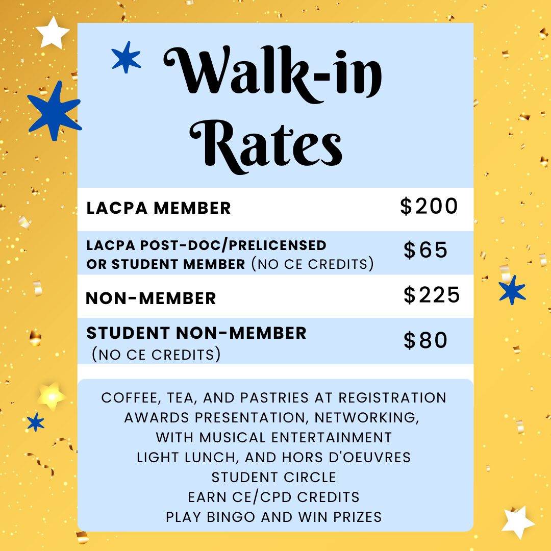 Flyer with the rates for members and non-members for day of payment